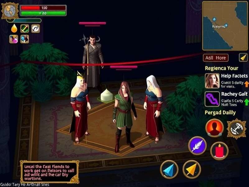 Massive guild battles in Holy Ground Quest Holy Ground Quest guild war screenshot